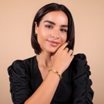 Armreif oval 750/18 K Gelbgold verziert 6mm - 54x60mm - 378