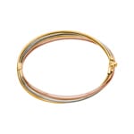 Armreif oval 750/18 K Tricolor verschweisst 52 x 57mm - 385