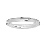 Armreif oval 750/18 K Weissgold 9mm