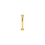 Navel Piercing 750/18 K Yellow Gold, Sphere