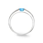 Blautopas Ring 375/9 K Weissgold - 194104.T1