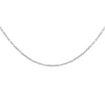 Blush 14ct White Gold Cable Chain 1.0mm