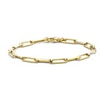 Blush 14ct Gold Paperclip Link Chain Bracelet