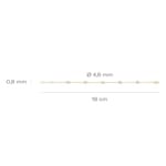 Blush 14ct Gold Zirconia Circle Station Bracelet - 2200YZI