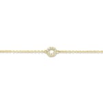Blush 14ct Gold Zirconia Circle Station Bracelet - 2200YZI