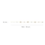 Blush Armband 14k Gelbgold mit Doublette aus Perlmutt mit Bergkristall und Zirkonia - 2252YMQ