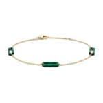 Blush Armband 14k Gelbgold mit Malachit