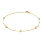 Blush Bracelet avec motifs cercles sertis de zircones or 14 carats - 2213YZI