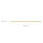 Blush Armband 14k Gelbgold mit variierendem Gliedermuster - 2255YGO
