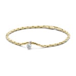 Blush Bracelet chaîne fantaisie avec pendentif zircone en or 14 carats