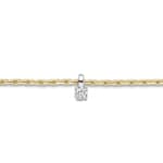 Blush Bracelet chaîne fantaisie avec pendentif zircone en or 14 carats - 2156BZI