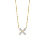 Blush Collier 14k Gelbgold Blume mit Labordiamanten 0.40ct - LG3013Y