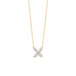 Blush Collier 14k Gelbgold Blume mit Labordiamanten 0.40ct - LG3013Y