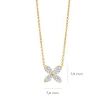 Blush Collier 14k Gelbgold Blume mit Labordiamanten 0.40ct - LG3013Y