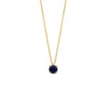 Blush Collier 14k Gelbgold mit blauem Saphir