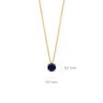 Blush Collier 14k Gelbgold mit blauem Saphir - 3200YBS