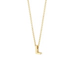 Blush 14ct Gold Alphabet Letter L Necklace - 3155YGO_L