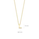 Blush 14ct Gold Alphabet Letter L Necklace - 3155YGO_L