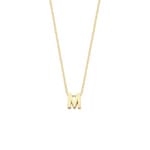 Blush Collier 14k Gelbgold mit Buchstaben-Anhänger M - 3155YGO_M