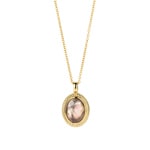Blush 14ct Gold Rock Crystal Pearl Pendant Necklace