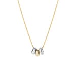 Blush 14ct Bicolour Gold Three Ring Pendant Necklace - 3055BGO