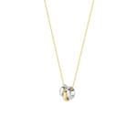 Blush 14ct Bicolour Gold Three Ring Pendant Necklace - 3055BGO