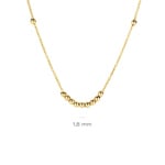 Blush Collier 14k Gelbgold mit Goldkugeln - 3182YGO