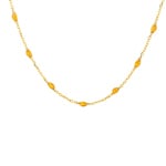 Blush Collier 14k Gelbgold mit Kunstharz Karamell - 3162YRC