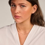 Blush Collier 14k Gelbgold mit Kunstharz Rot - 3162YRR