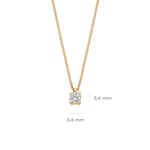 Blush Collier 14k Gelbgold mit Labordiamant 0.15ct - LG3014Y