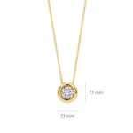 Blush Collier 14k Gelbgold mit Labordiamant 0.25ct - LG3007Y