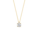 Blush 14ct Yellow Gold Lab Diamond 0.45ct Solitaire Pendant Necklace