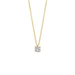 Blush Collier 14k Gelbgold mit Labordiamant
