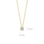 Blush Collier 14k Gelbgold mit Labordiamant - 3200YLG
