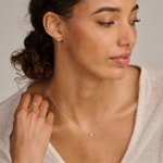 Blush Collier 14k Gelbgold mit ovalem Labordiamant 0.22ct - LG3015Y