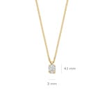 Blush Collier 14k Gelbgold mit ovalem Labordiamant 0.22ct - LG3015Y