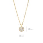 Blush Collier 14k Gelbgold mit Pavé-Zirkonia - 3206YZI