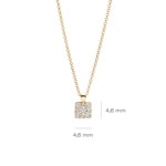Blush Collier 14k Gelbgold mit Pavé-Zirkonia - 3205YZI