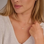 Blush Collier 14k Gelbgold mit Pavé-Zirkonia - 3205YZI