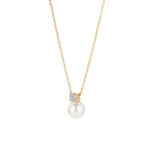 Blush Collier 14k Gelbgold mit Perle und Zirkonia - 3163YPW