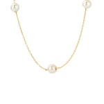 Blush 14ct Gold Pearl Station Necklace - 3185YPW