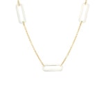 Blush Collier 14k Gelbgold mit Perlmutt
