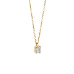 Blush Collier 14k Gelbgold mit rechteckigem Labordiamant 0.20ct - LG3016Y