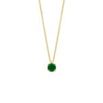 Blush Collier 14k Gelbgold mit Smaragd