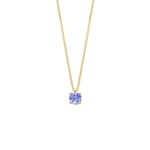Blush Collier 14k Gelbgold mit Tansanit