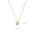 Blush Collier 14k Gelbgold mit Zirkonia 4.8mm - 3052YZI