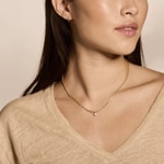 Blush Collier chaîne fantaisie avec pendentif en or bicolore 14 carats - 3053BZI