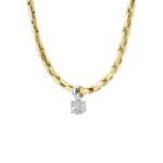 Blush Collier chaîne fantaisie avec pendentif en or bicolore 14 carats - 3053BZI