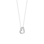 Blush 14ct White Gold Heart Zirconia Pendant Necklace - 3072WZI