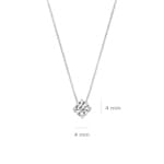 Blush Collier 14k Weissgold mit Zirkonia 4.0mm - 3057WZI